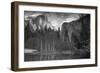 Yosemite Reflection 2 BW-Moises Levy-Framed Photographic Print