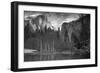 Yosemite Reflection 2 BW-Moises Levy-Framed Photographic Print