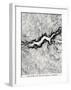 Yosemite Topographical Print-null-Framed Art Print
