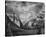 Yosemite Tunnel View Black and White I-Danny Burk-Stretched Canvas