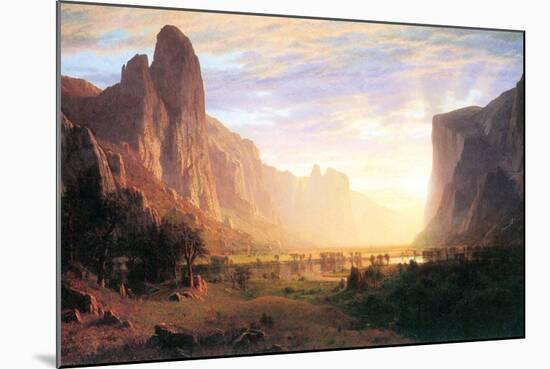 Yosemite Valley 3-Albert Bierstadt-Mounted Art Print