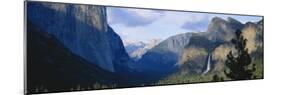 Yosemite Valley and Bridal Veil Falls, Yosemite National Park, California, USA-Paul Souders-Mounted Photographic Print