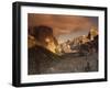 Yosemite Valley at Dusk During Winter, Yosemite National Park, California, USA-Howell Michael-Framed Photographic Print