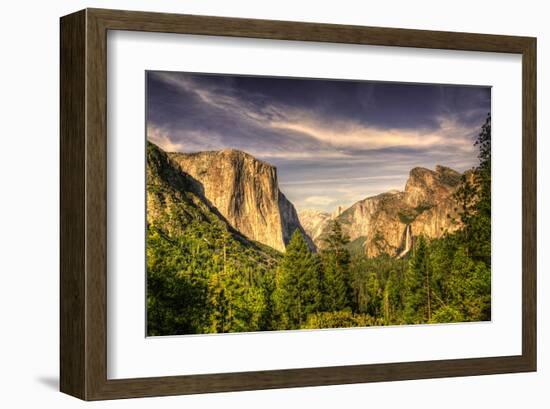 Yosemite Valley at Tunnel View-null-Framed Art Print