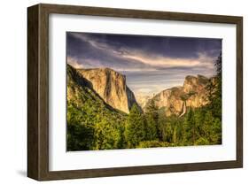 Yosemite Valley at Tunnel View-null-Framed Art Print