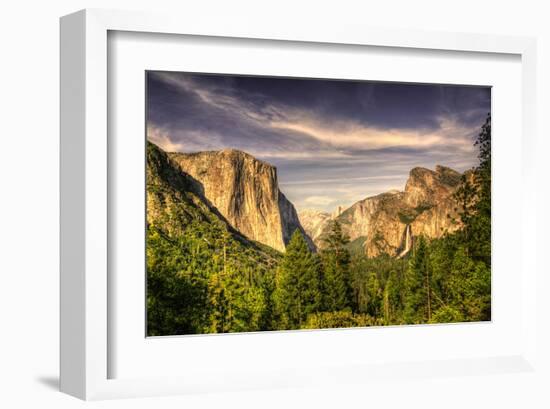 Yosemite Valley at Tunnel View-null-Framed Art Print