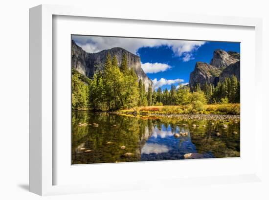 Yosemite Valley & El Capitan-null-Framed Art Print