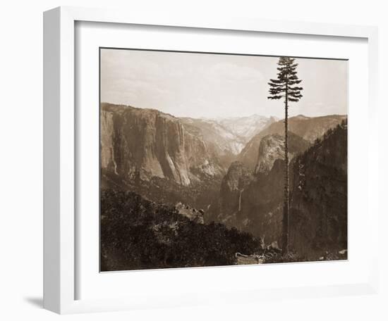 Yosemite Valley from the Best General View, 1866-Carleton Watkins-Framed Art Print