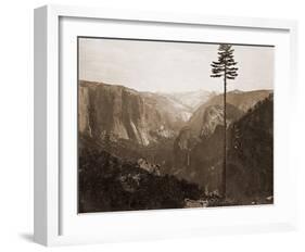 Yosemite Valley from the Best General View, 1866-Carleton Watkins-Framed Art Print