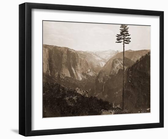 Yosemite Valley from the Best General View, 1866-Carleton Watkins-Framed Art Print