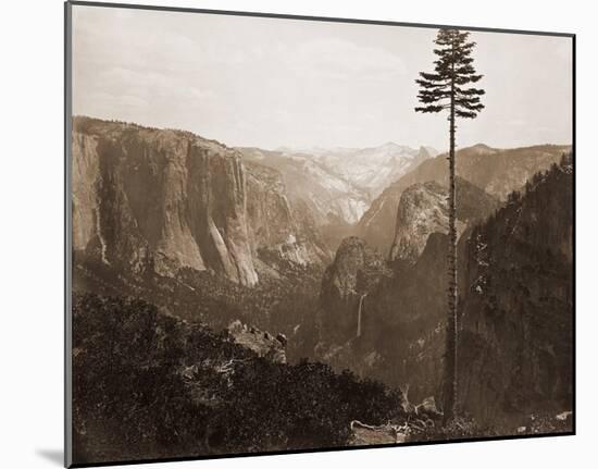 Yosemite Valley from the Best General View, 1866-Carleton Watkins-Mounted Art Print