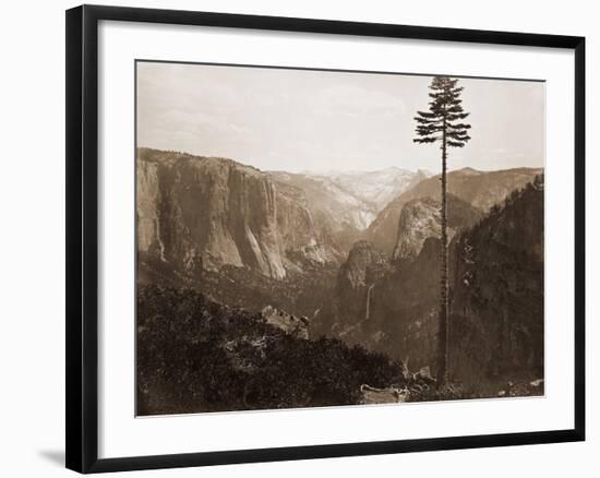 Yosemite Valley from the Best General View, 1866-Carleton Watkins-Framed Art Print