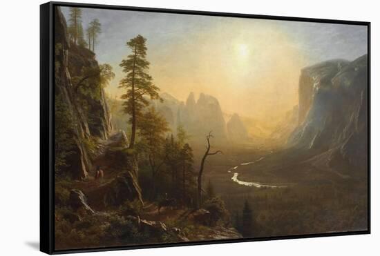 Yosemite Valley, Glacier Point Trail, c.1873-Albert Bierstadt-Framed Stretched Canvas