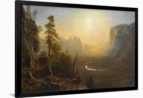 Yosemite Valley, Glacier Point Trail, c.1873-Albert Bierstadt-Framed Giclee Print