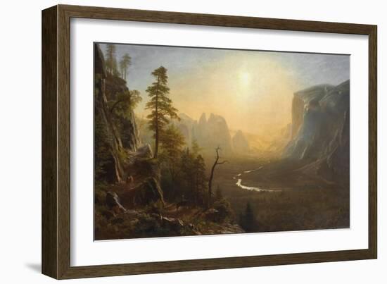 Yosemite Valley, Glacier Point Trail, c.1873-Albert Bierstadt-Framed Giclee Print