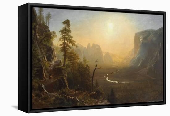 Yosemite Valley, Glacier Point Trail, c.1873-Albert Bierstadt-Framed Stretched Canvas