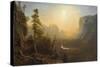 Yosemite Valley, Glacier Point Trail, c.1873-Albert Bierstadt-Stretched Canvas