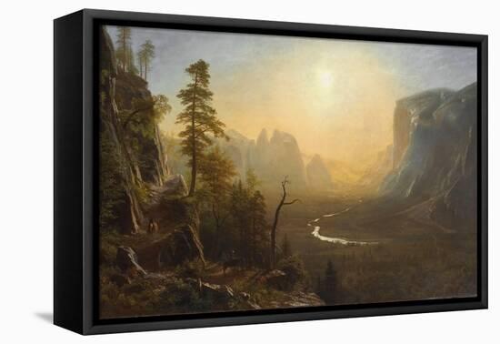 Yosemite Valley, Glacier Point Trail, c.1873-Albert Bierstadt-Framed Stretched Canvas