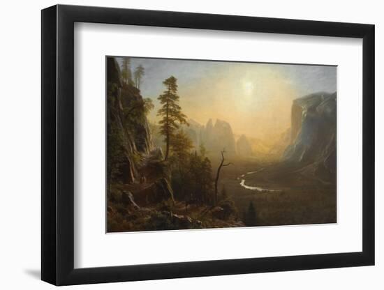 Yosemite Valley, Glacier Point Trail, ca. 1873-Albert Bierstadt-Framed Art Print