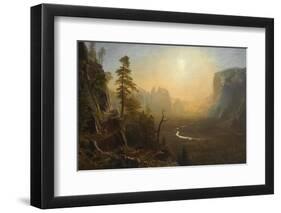 Yosemite Valley, Glacier Point Trail, ca. 1873-Albert Bierstadt-Framed Art Print