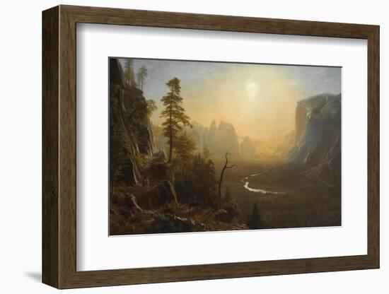 Yosemite Valley, Glacier Point Trail, ca. 1873-Albert Bierstadt-Framed Art Print