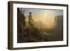 Yosemite Valley, Glacier Point Trail, ca. 1873-Albert Bierstadt-Framed Art Print