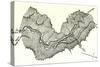 Yosemite Valley Plan of the Loop on the Shasta Railway Near Mccloud 1891 Usa-null-Stretched Canvas