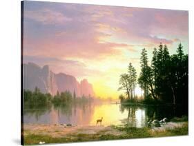 Yosemite Valley-Albert Bierstadt-Stretched Canvas