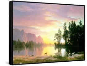 Yosemite Valley-Albert Bierstadt-Framed Stretched Canvas