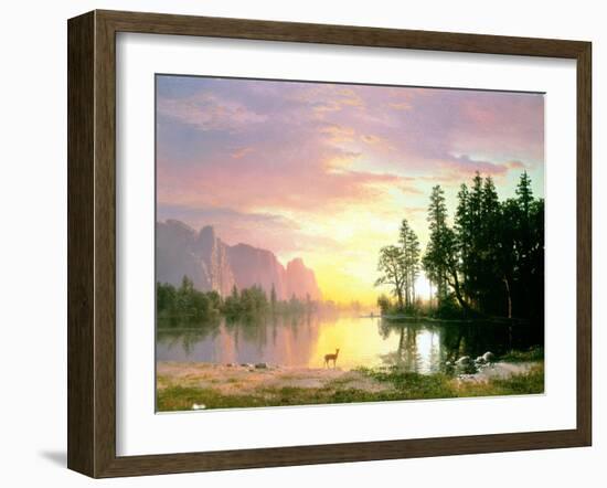 Yosemite Valley-Albert Bierstadt-Framed Giclee Print