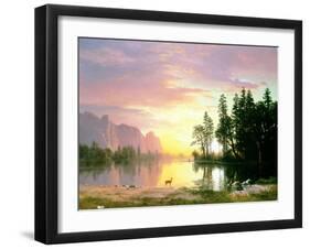 Yosemite Valley-Albert Bierstadt-Framed Giclee Print