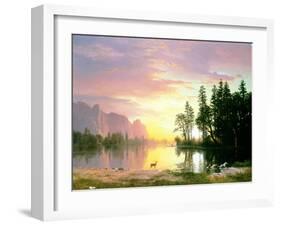 Yosemite Valley-Albert Bierstadt-Framed Giclee Print