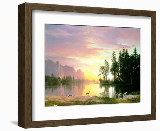 Yosemite Valley-Albert Bierstadt-Framed Giclee Print