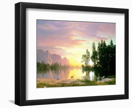 Yosemite Valley-Albert Bierstadt-Framed Giclee Print