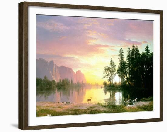 Yosemite Valley-Albert Bierstadt-Framed Giclee Print