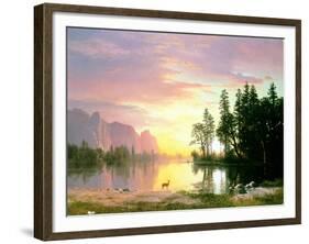 Yosemite Valley-Albert Bierstadt-Framed Giclee Print