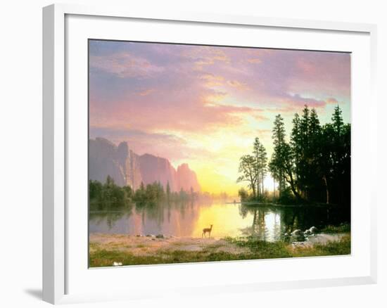 Yosemite Valley-Albert Bierstadt-Framed Giclee Print