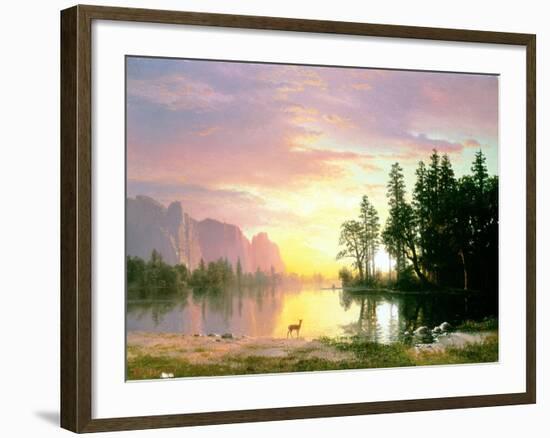 Yosemite Valley-Albert Bierstadt-Framed Giclee Print