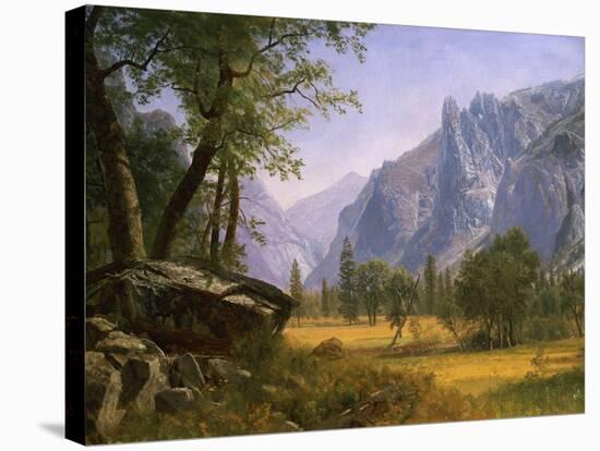 Yosemite Valley-Albert Bierstadt-Stretched Canvas