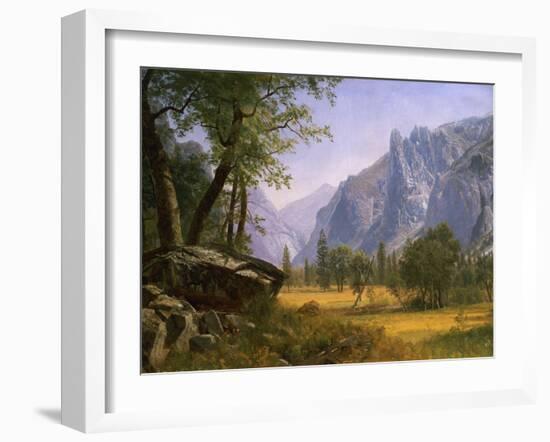 Yosemite Valley-Albert Bierstadt-Framed Giclee Print