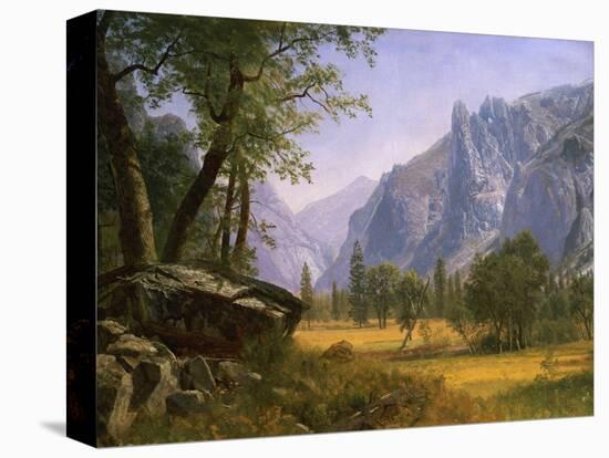 Yosemite Valley-Albert Bierstadt-Stretched Canvas