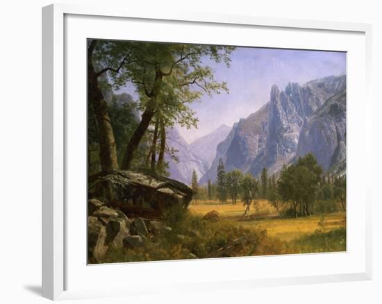 Yosemite Valley-Albert Bierstadt-Framed Giclee Print