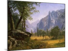 Yosemite Valley-Albert Bierstadt-Mounted Giclee Print