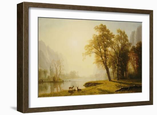 Yosemite Valley-Albert Bierstadt-Framed Giclee Print