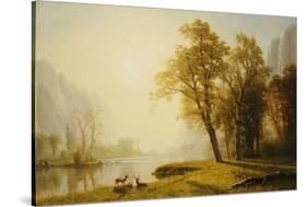 Yosemite Valley-Albert Bierstadt-Stretched Canvas