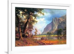 Yosemite Valley-Albert Bierstadt-Framed Premium Giclee Print