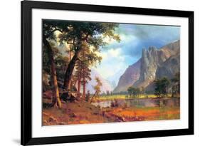 Yosemite Valley-Albert Bierstadt-Framed Premium Giclee Print