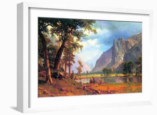 Yosemite Valley-Albert Bierstadt-Framed Art Print