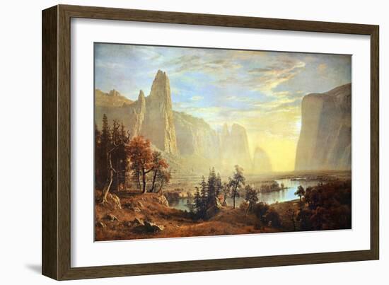 Yosemite Valley-Albert Bierstadt-Framed Art Print