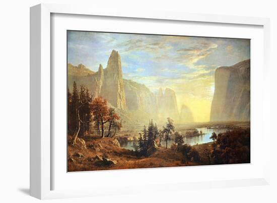 Yosemite Valley-Albert Bierstadt-Framed Art Print